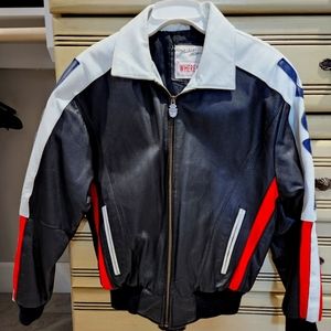 Michael Hoban Vintage Leather USA bomber jacket